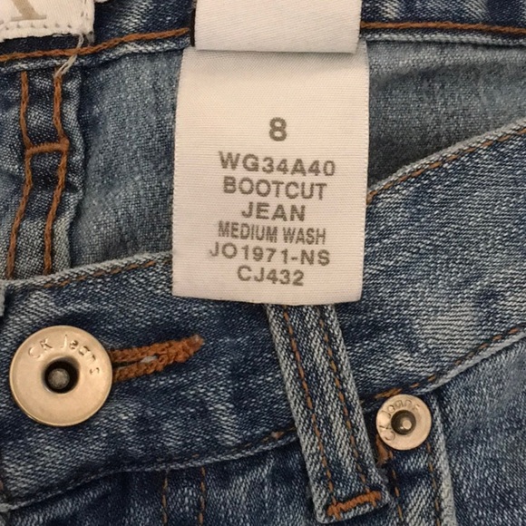 CALVIN KLEIN Medium Wash Bootcut Jean B-1 - Picture 7 of 7